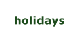 holidays