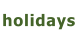 holidays